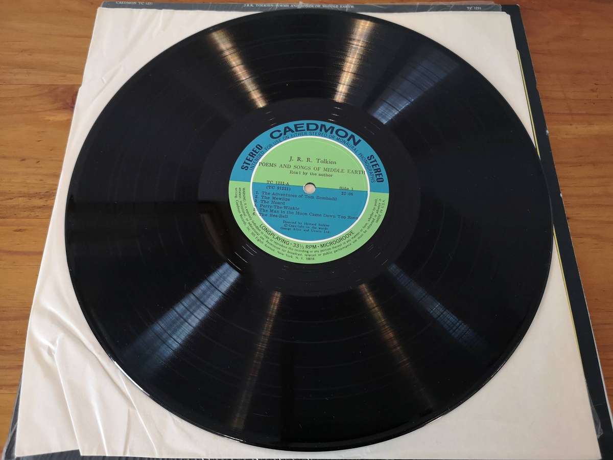J.R.R. Tolkien  Poems And Songs Of Middle Earth Vinyl Record