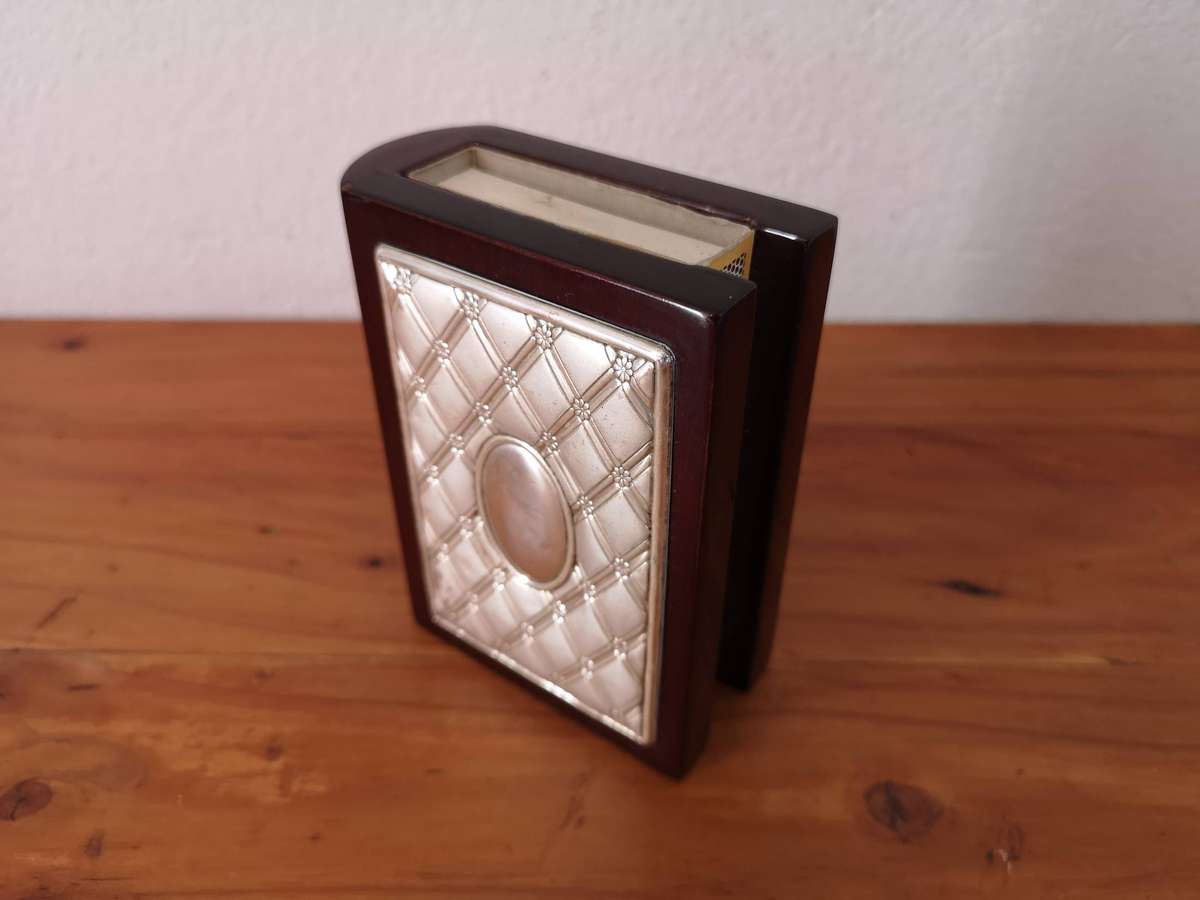Hadad Bros "Judaica" 925 Sterling Silver embellished large matchbox holder