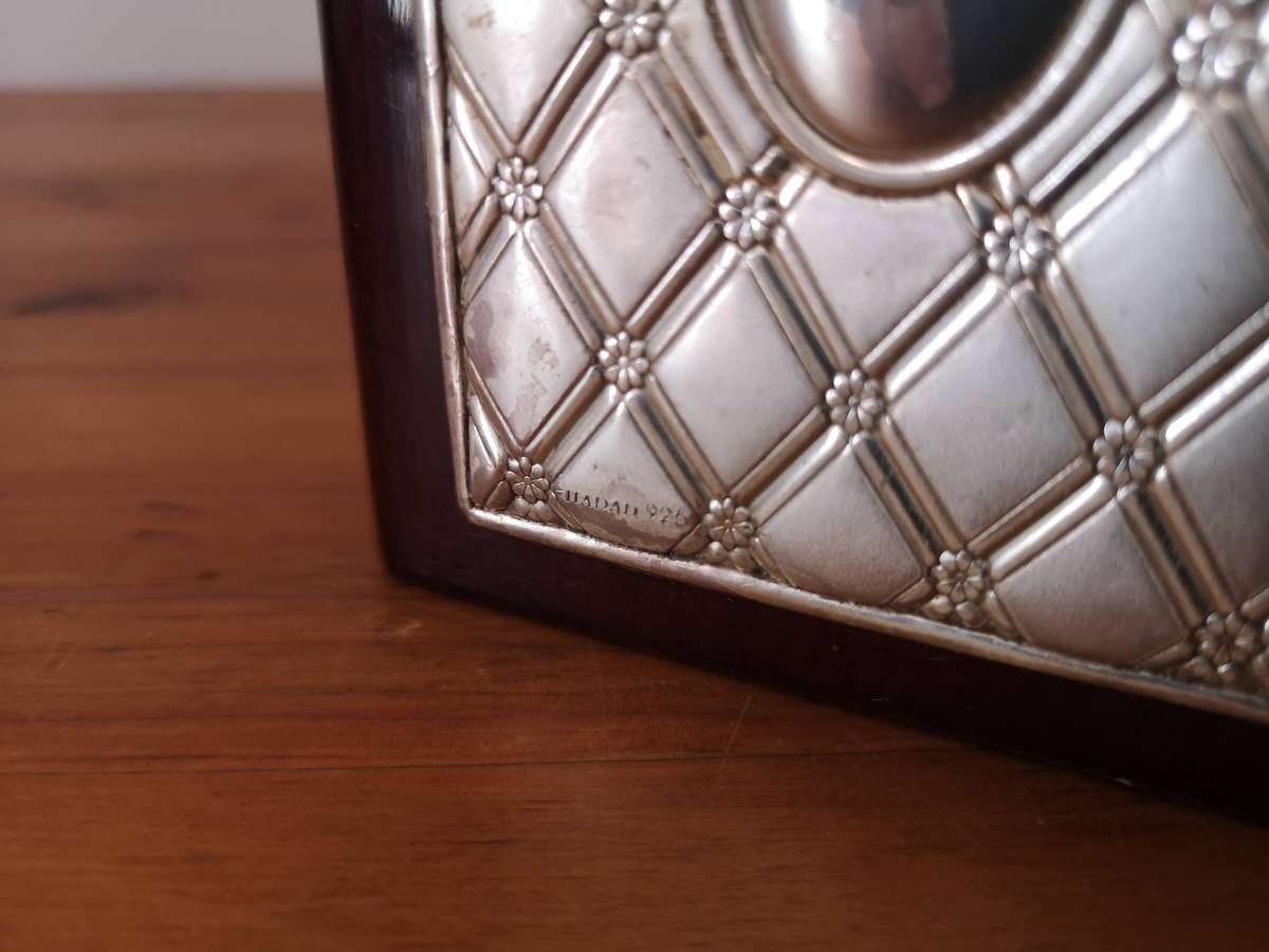 Hadad Bros "Judaica" 925 Sterling Silver embellished large matchbox holder