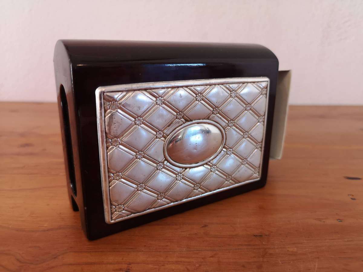 Hadad Bros "Judaica" 925 Sterling Silver embellished large matchbox holder