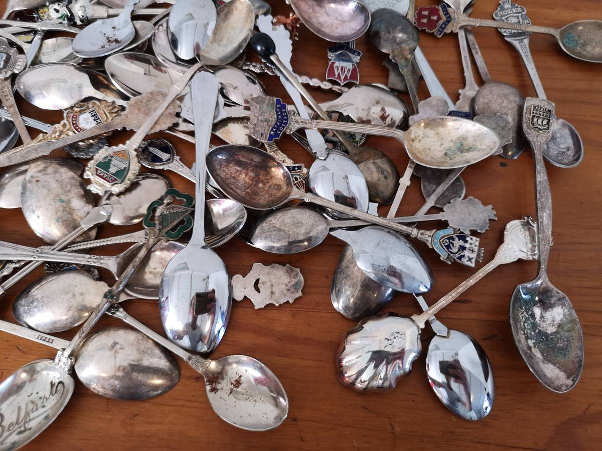 Souvenir spoons job-lot