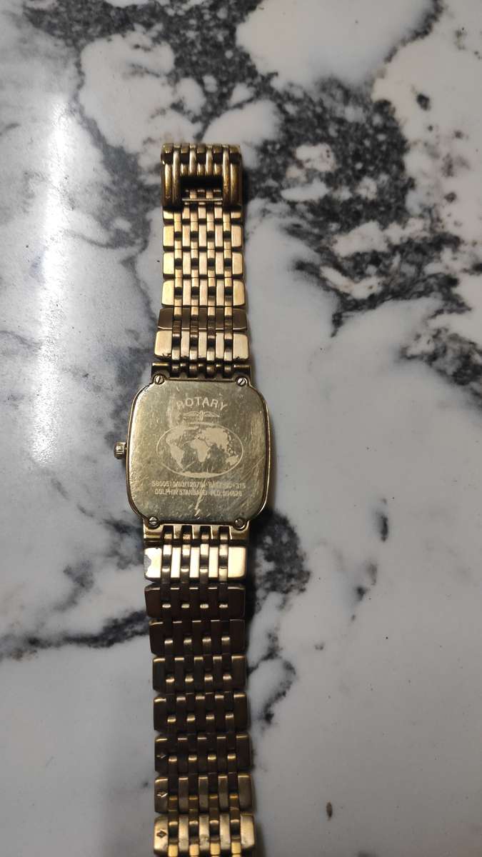 GOLD PLATED VINTAGE ROTARY MENS WATCH IN EXCELLENT WORKING CONDITION