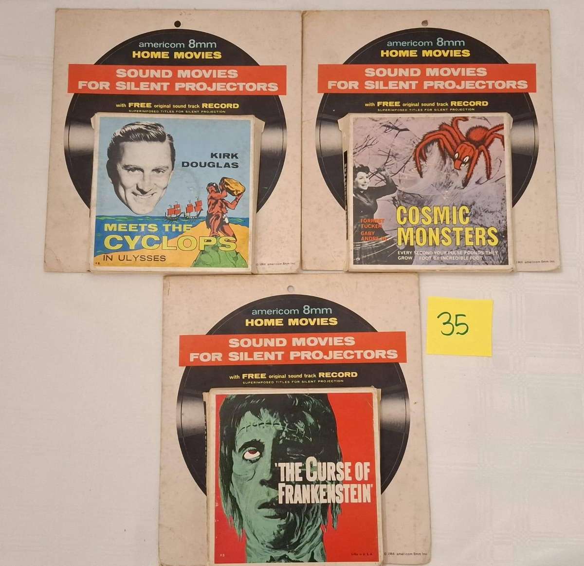 3x 8mm Sound films-Lot 35