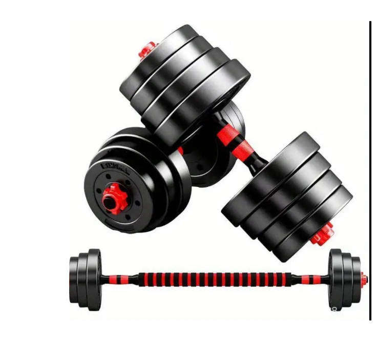 3-in-1 Dumbbell/Barbell Set
