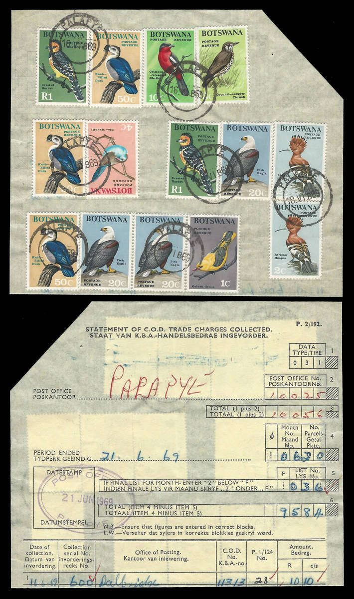 Botswana. PalapyeTrade Charges Collected part document.