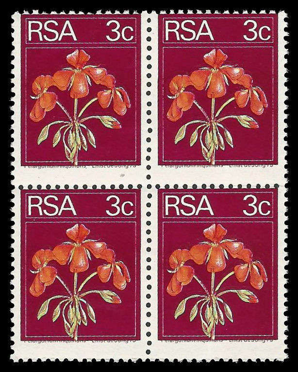 Republic of South Africa.  Shifted Maroon Inscription. UM.