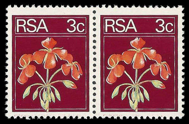 Republic of South Africa. Barest trace of Maroon Inscription. Cat.value for compl. missing R5 000.