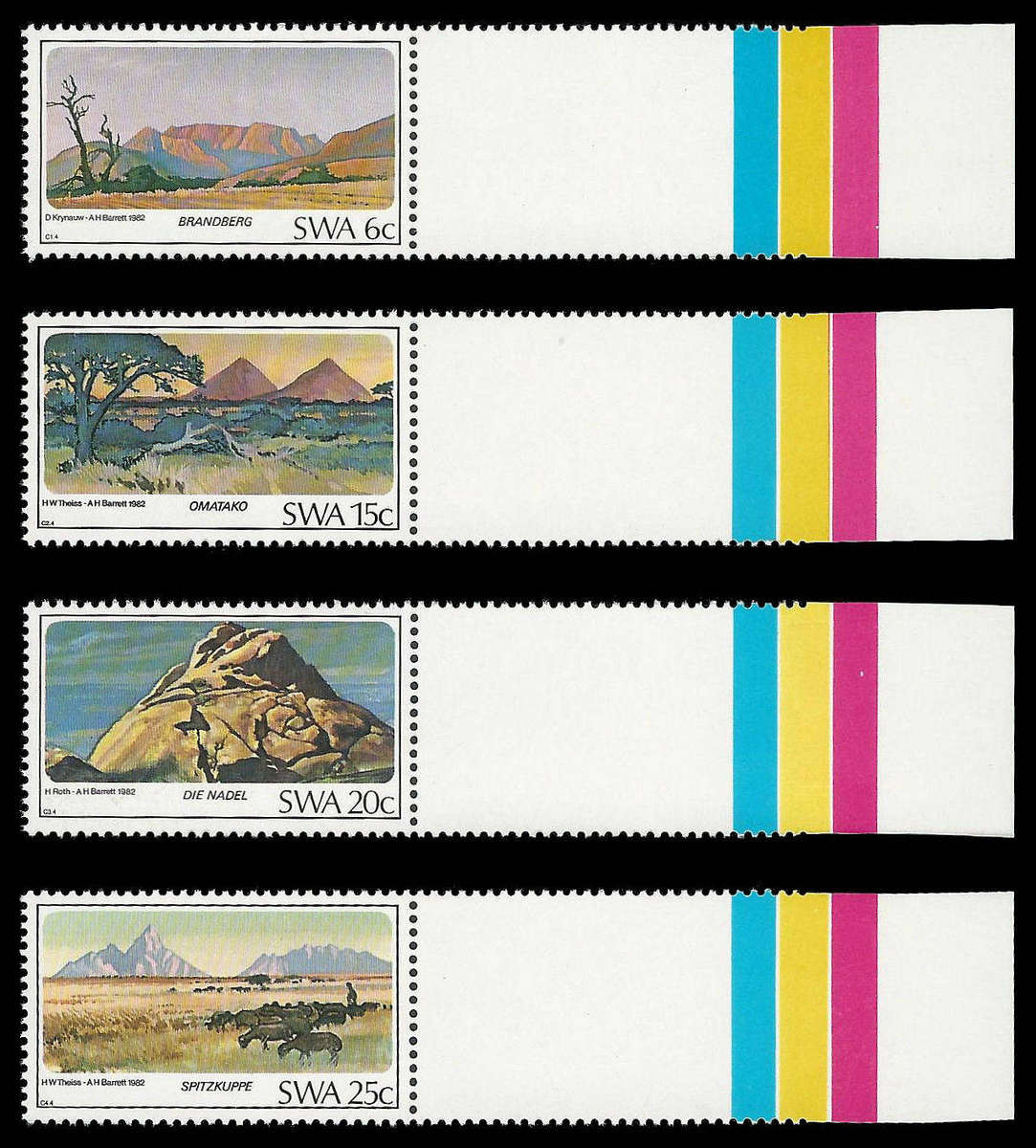 Proofs ex the S.W.A. Archives.  1982 Mountains.