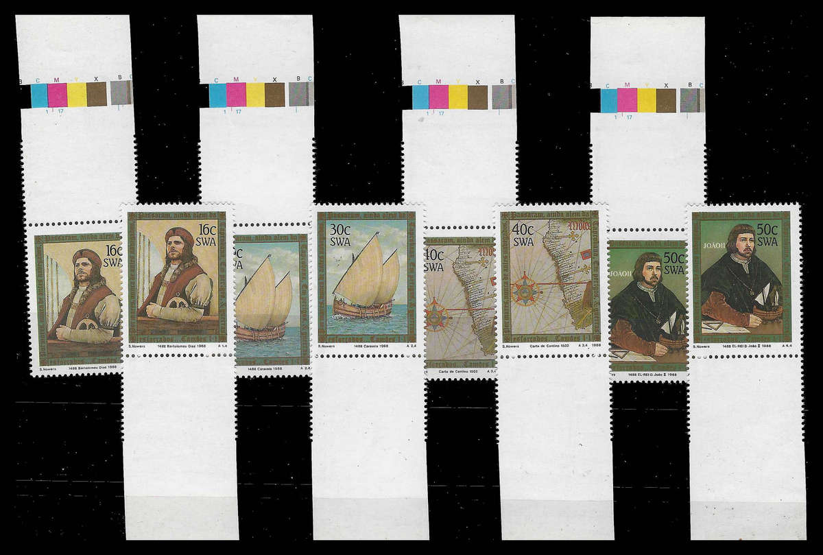SWA.  8 Proofs ex the S.W.A. Archives.