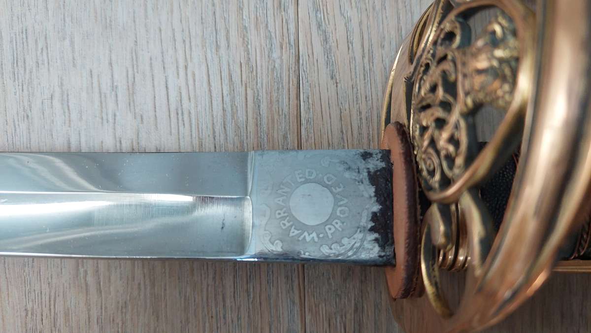 Original 1845 regulation pattern British infantry officer's sword