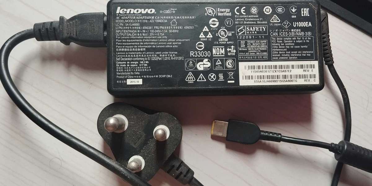 Lenovo AC Laptop Power Adaptor Model ADL135NCD3A