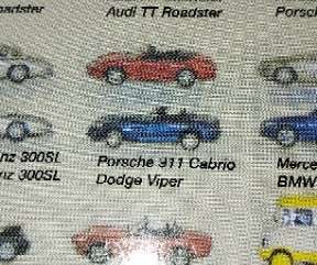 Easy Living/High Speed 2 Sports Car Set - Porsche 911 & Dodge Viper - 1/87 Scale