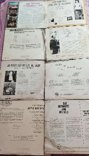 9 x Jim Reeves LP Collection