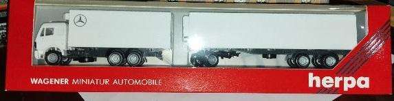 Herpa Mercedes Benz Refrigerator Truck & Trailer - 1/87 Scale