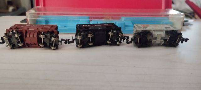 Atlas 3 x Bogie Ore Cars - American - N Gauge