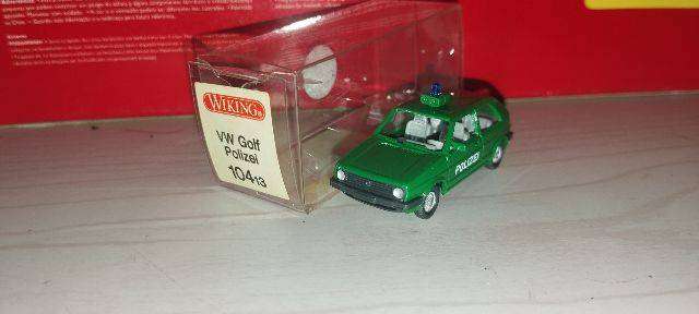 Wiking Volkswagen Golf Mk1 Police Car -  1/87 Scale