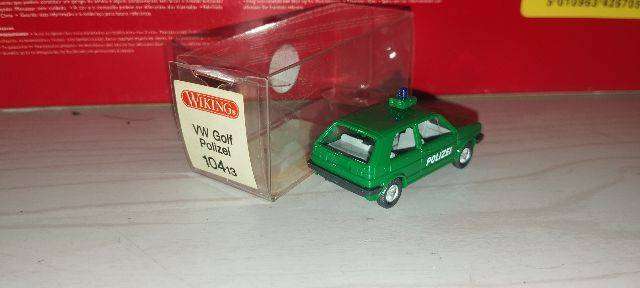 Wiking Volkswagen Golf Mk1 Police Car -  1/87 Scale