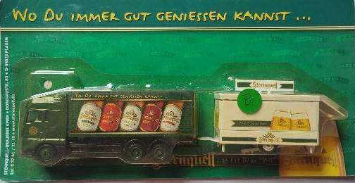Grell M.A.N. Beer Truck with Mobile Bar Trailer - Sternquell - 1/87 Scale