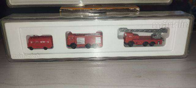 Märklin Mini-Club 3 x Fire Department Vehicle Set - 8917 - Z Scale