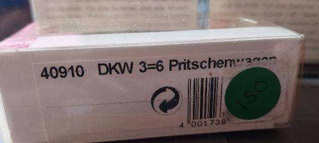 Busch DKW 36 Flatbed Transporter - 1/87 Scale