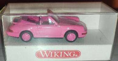 Wiking Porsche Cabriolet "Pink" - 1/87 Scale