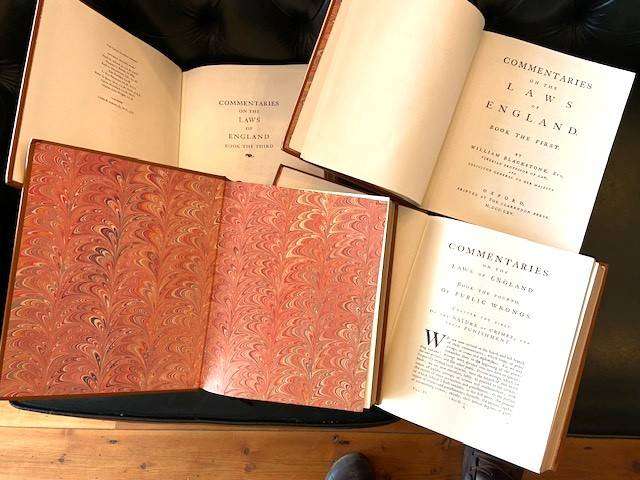 Commentaries on the Laws of England. 4 Vols - Blackstone, William Esq.