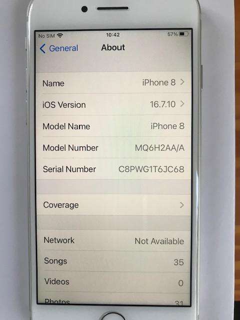 Apple I Phone 8 (64GB).....mint condition!!