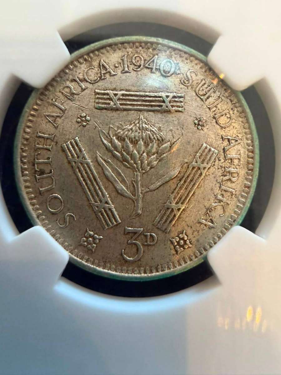 1940 Silver 3 Pence -  Silver - Graded