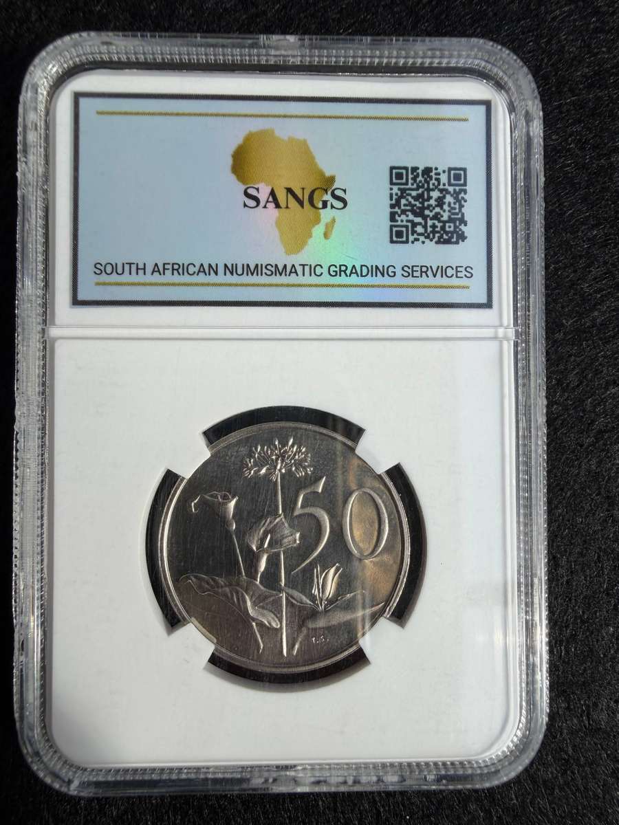 1977 South Africa 50 Cent  - Proof - Graded