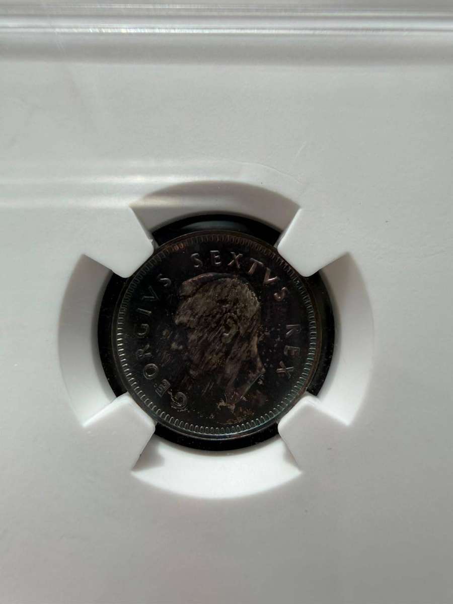 1948 3 Pence Silver - Graded PF