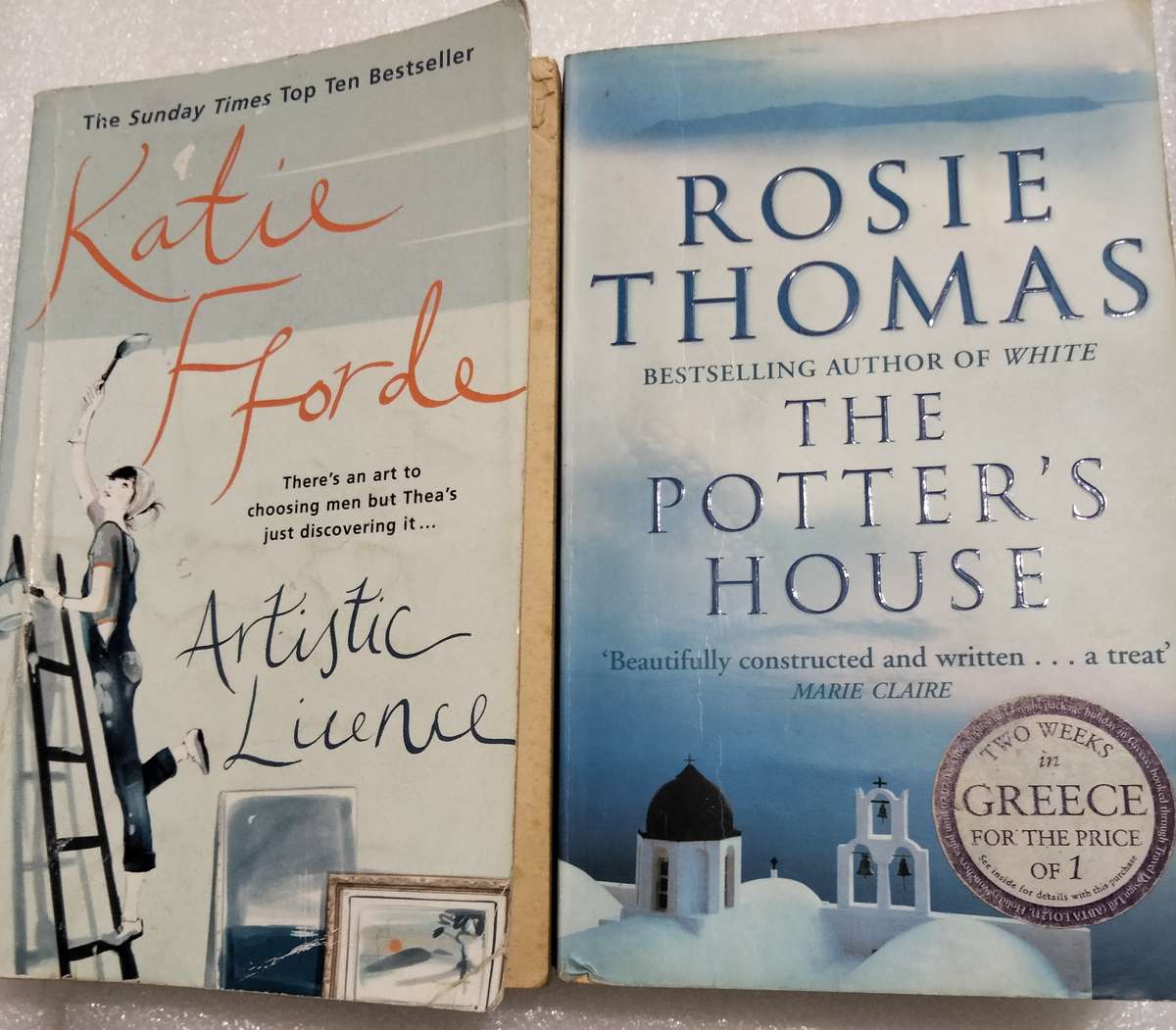 Rosie Thomas-The Potters House-PB 2002Katie Fforde Artistic Licence PB 2004Book soft cover Pre-owned