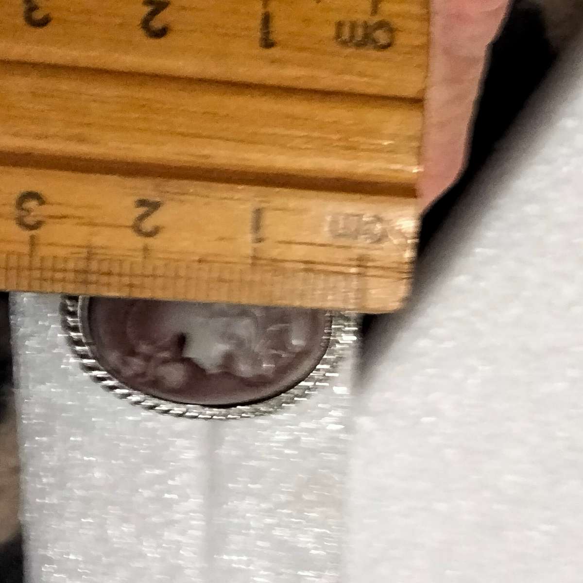 Dress RING Vintage White on purple composite Purple Cameo