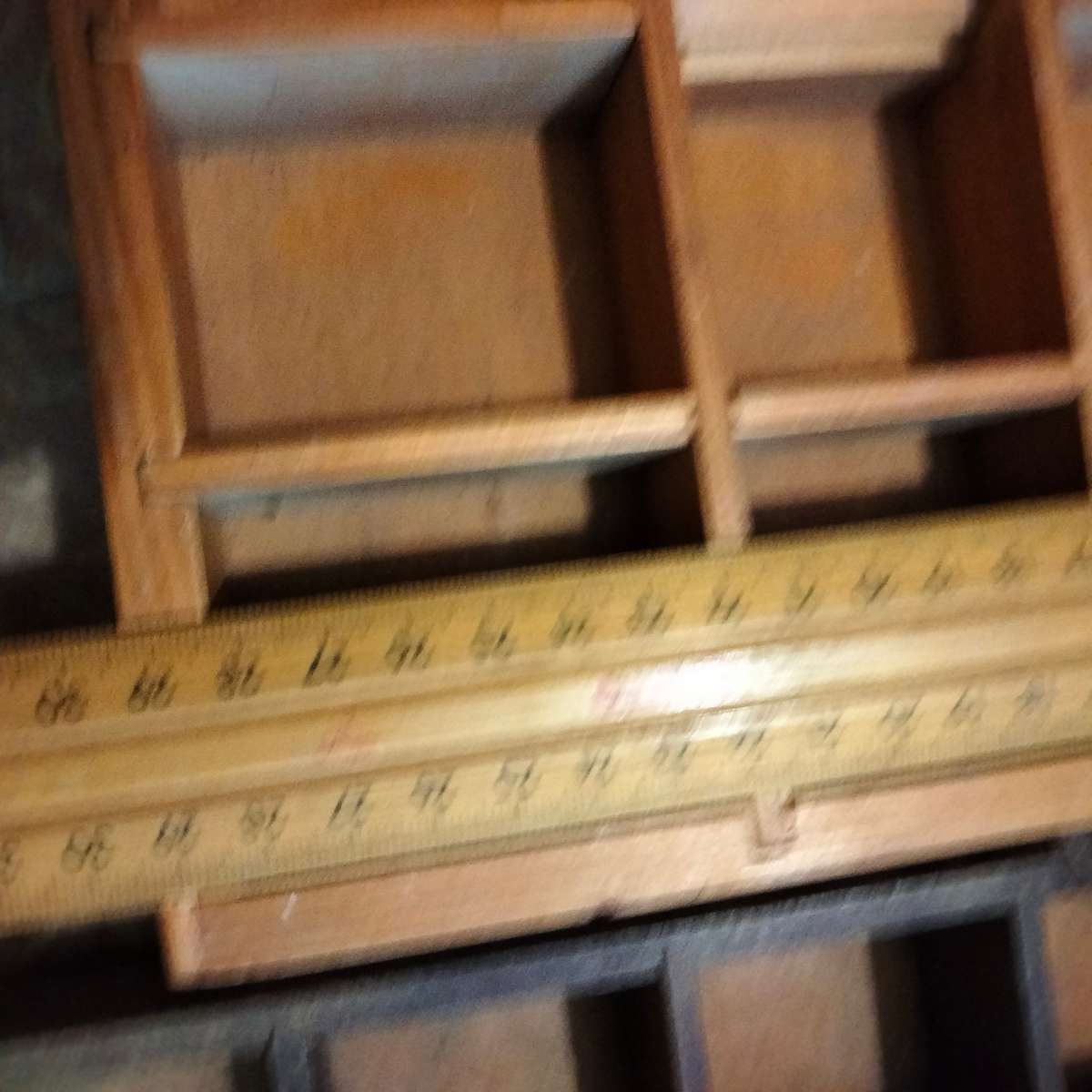 Printers Tray - 30 spaces Old wood showing ware Look at my Buy Now listings No Waiting