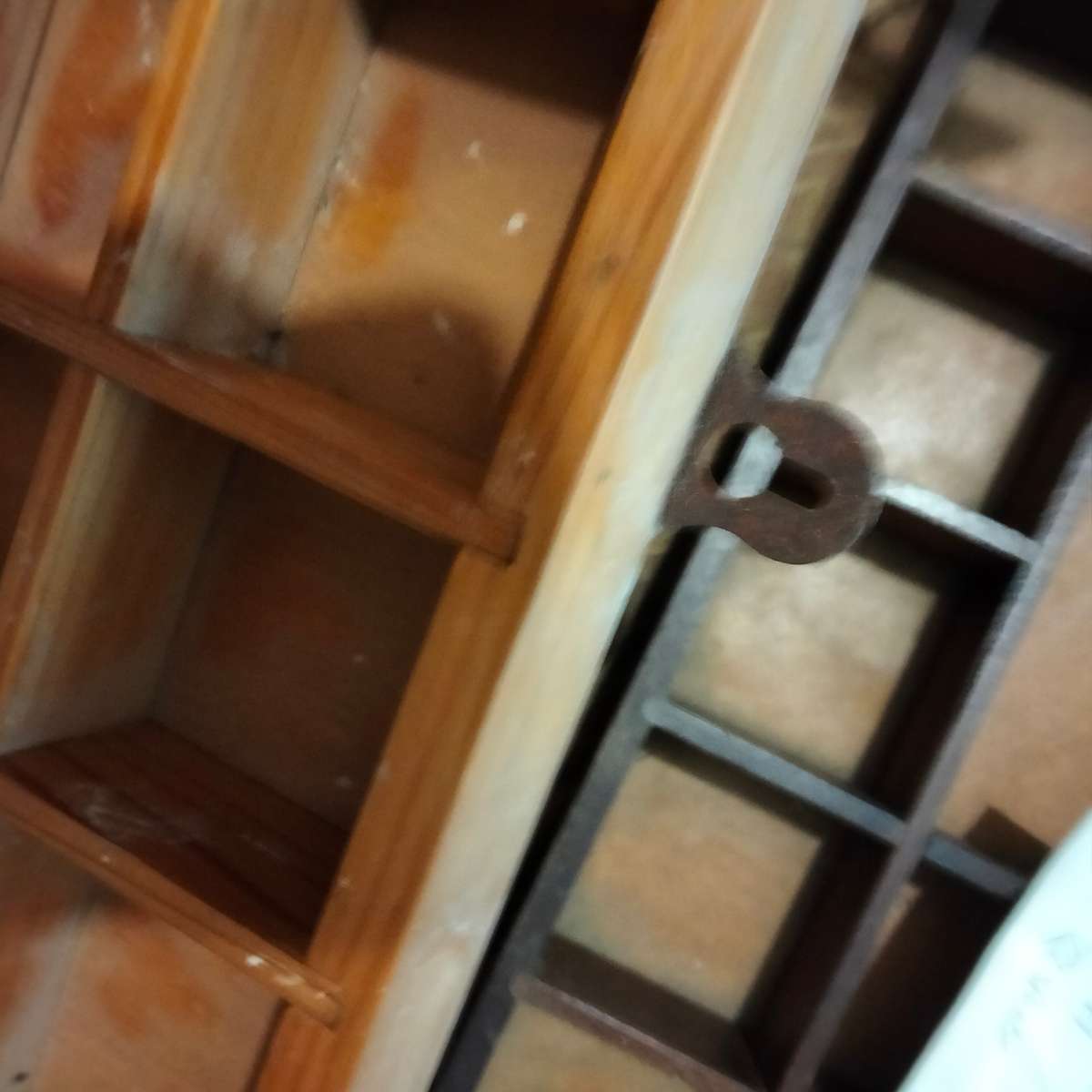 Printers Tray - 30 spaces Old wood showing ware Look at my Buy Now listings No Waiting