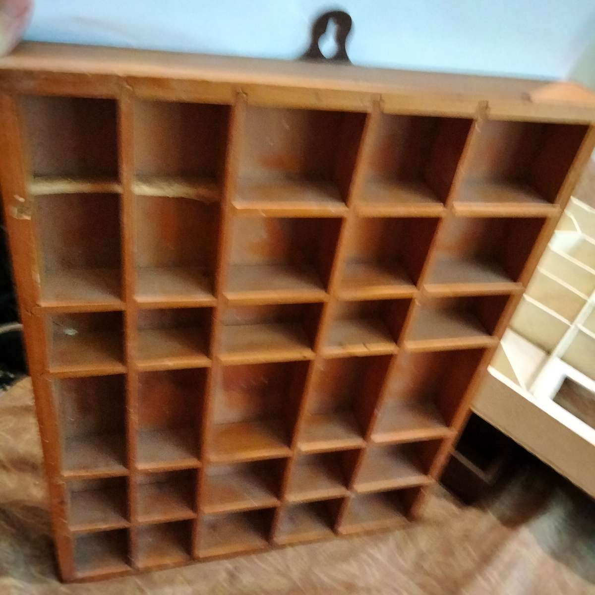 Printers Tray - 30 spaces Old wood showing ware Look at my Buy Now listings No Waiting