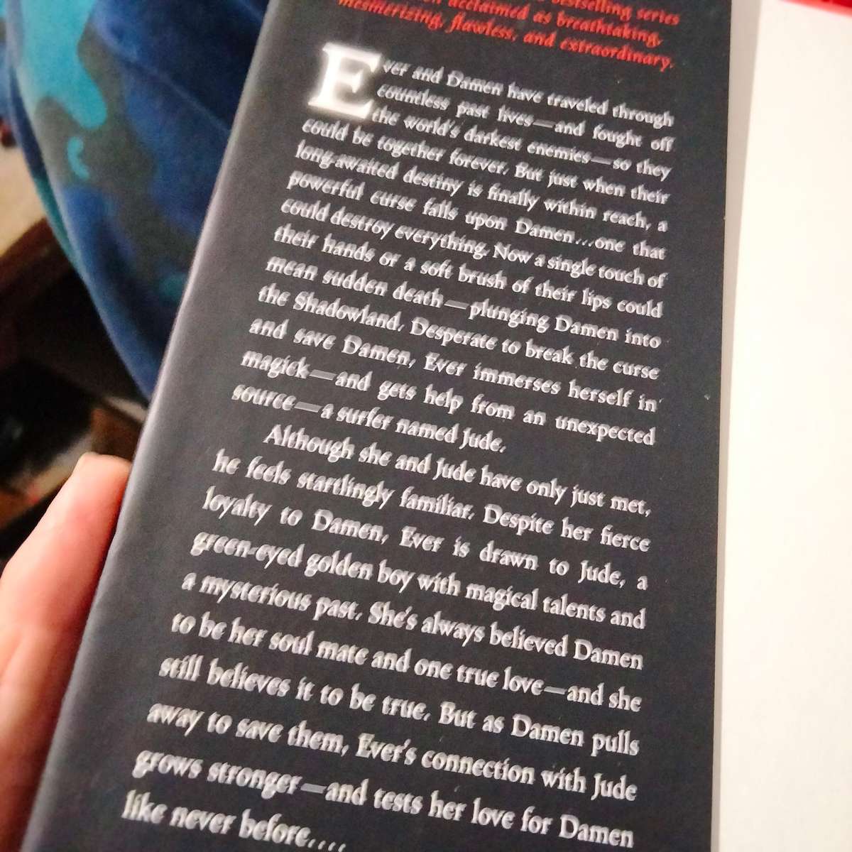 Alyson Noel SHADOWLAND PB 2009 Hard cover pre-owned -- Immortals complex lives