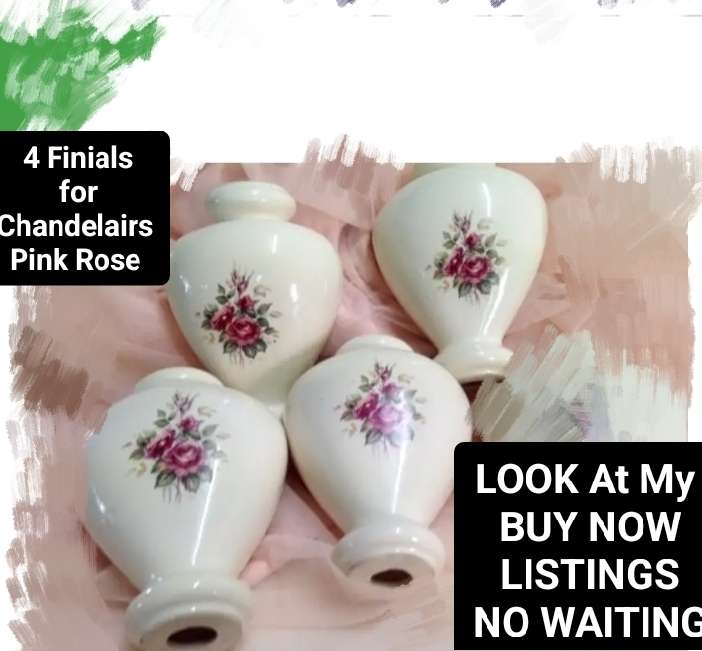 Lamp finials ceramic