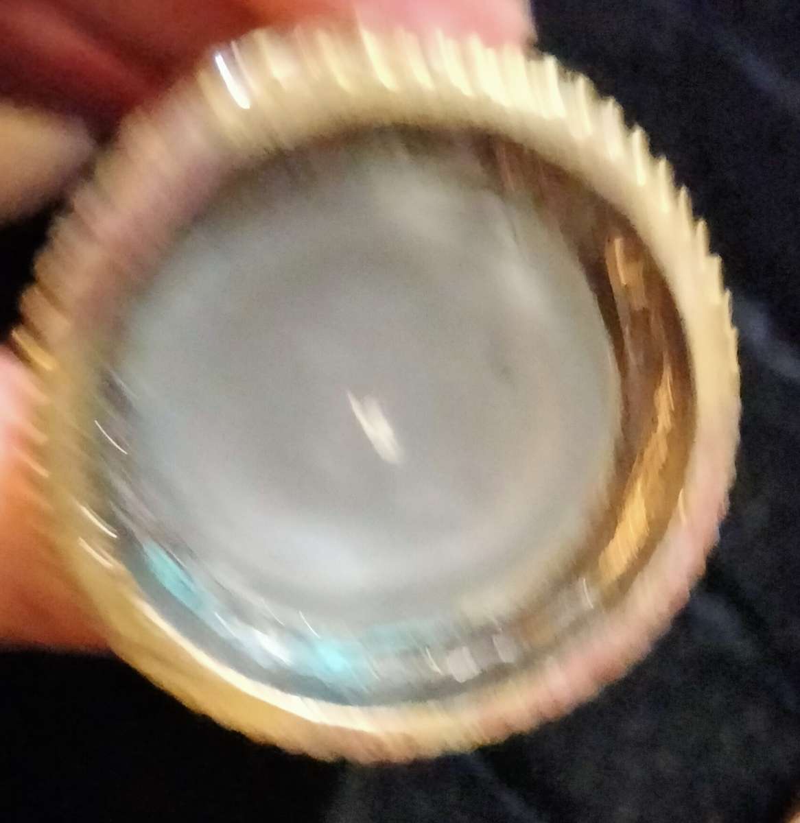 PERFUME bottle HEARTS crossover Red Enameled+Crystals+Stoper finial faceted Crystal + metal dauber