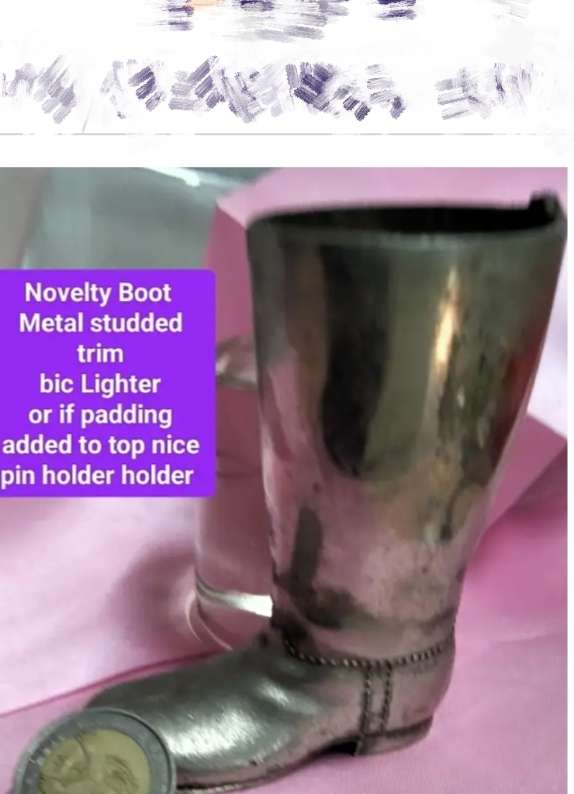 NOVELTY Boot Metal stud trim LOOK At All My BUY NOW - NO WAITING