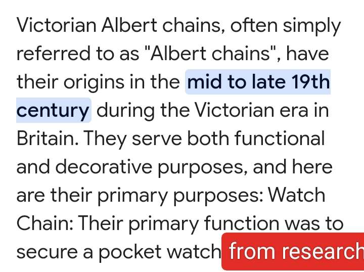 Antique STERLING SILVER double Albert Fob Chain T bar dog clips Middle dangle WWC lion Passant D