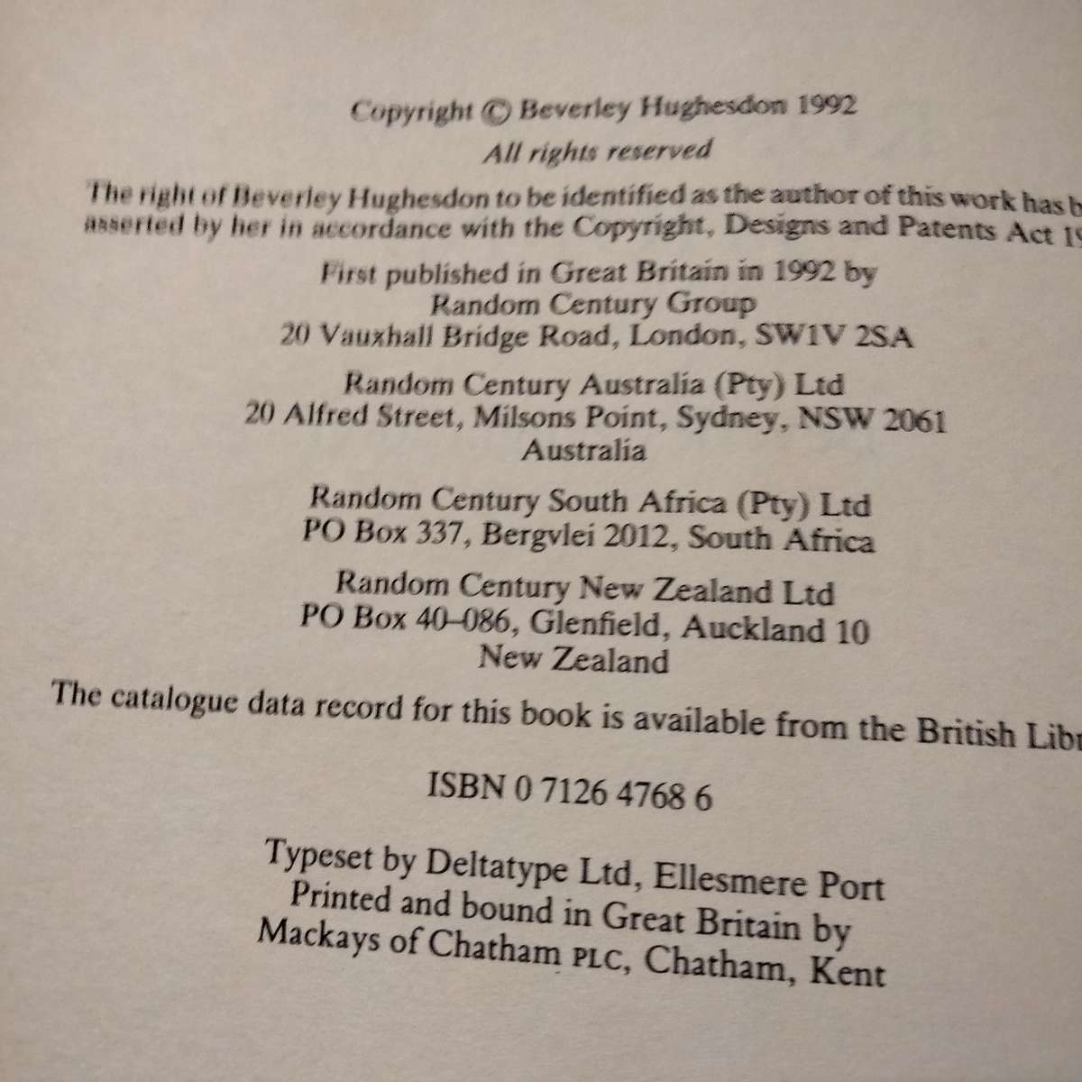 Roses have Thorns -Author Beverley Hughesdon HARDCOVER LOOK AtMy BUY NOW items NO WAITING Pre-owned