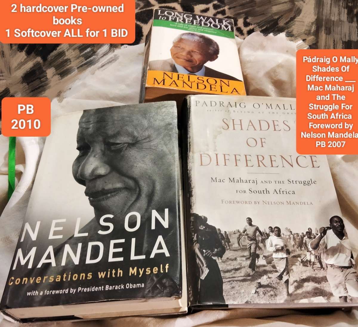 Nelson Mandela Conversations with Myself 2010+Long Walk to Freedom 1995 Shades of Difference 2007
