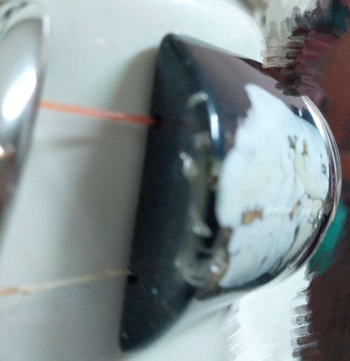 Absolutely STUNNING Bracelet large Silver black+white flower squares stretch elastic