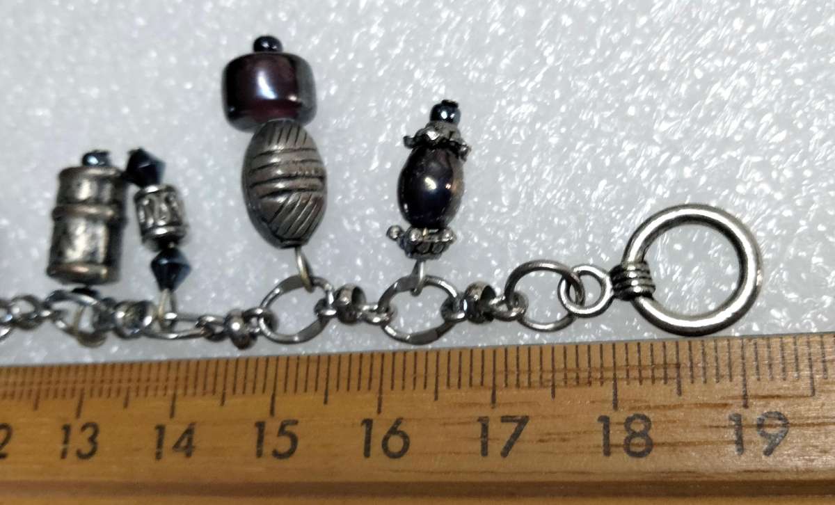 Bracelets 4 one stretch 4 mixture of Vintage MURANO Lampwork glass beads +charms +or spacers metal