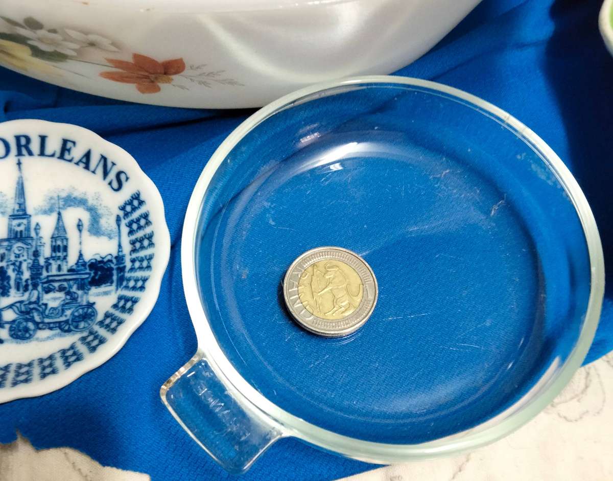 4 mix JAJ Milk 2 bowls Mixing glass+aLid+Souvenir ceramic mini plate LOOK At My BUY NOW - NO WAITING