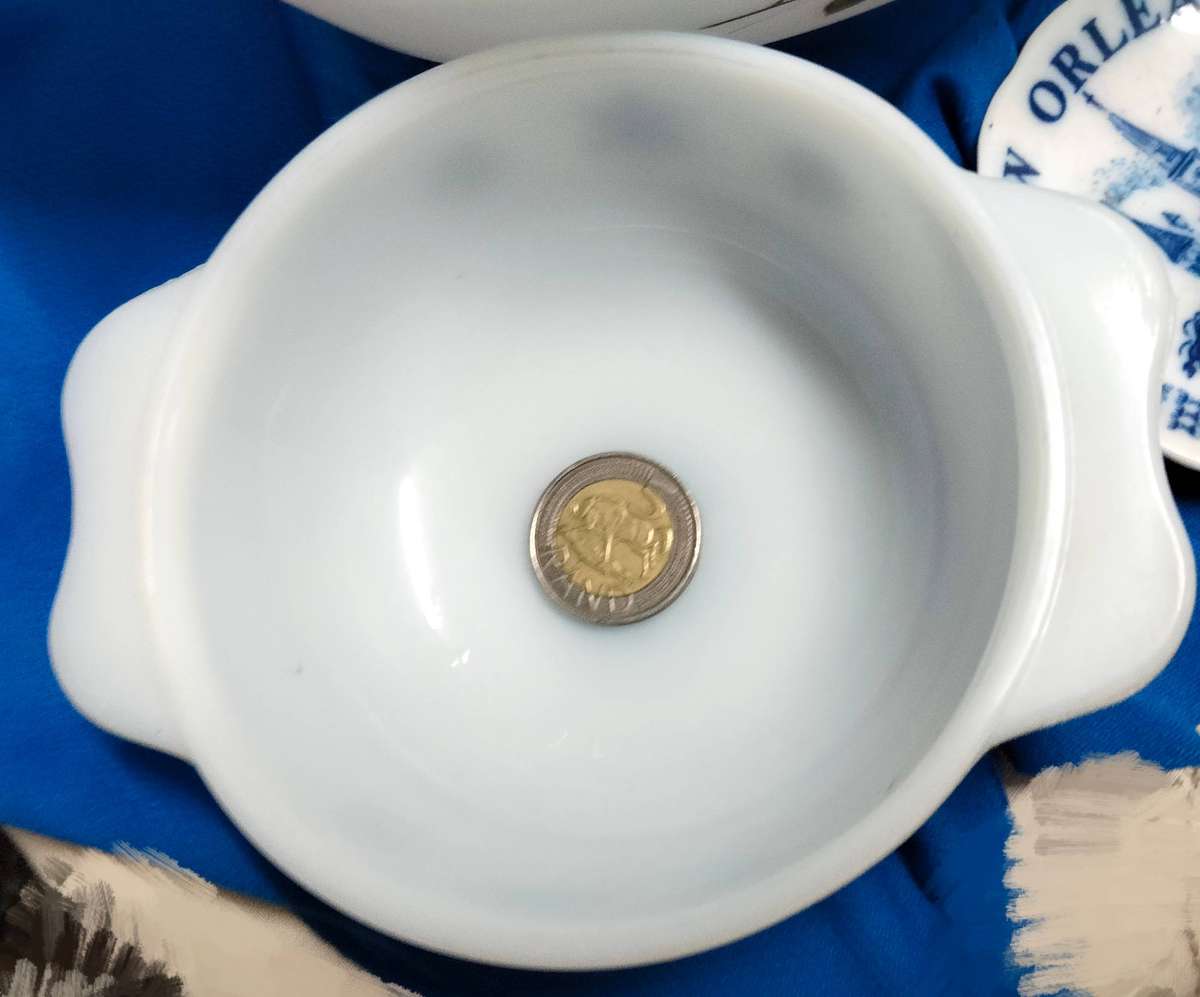 4 mix JAJ Milk 2 bowls Mixing glass+aLid+Souvenir ceramic mini plate LOOK At My BUY NOW - NO WAITING