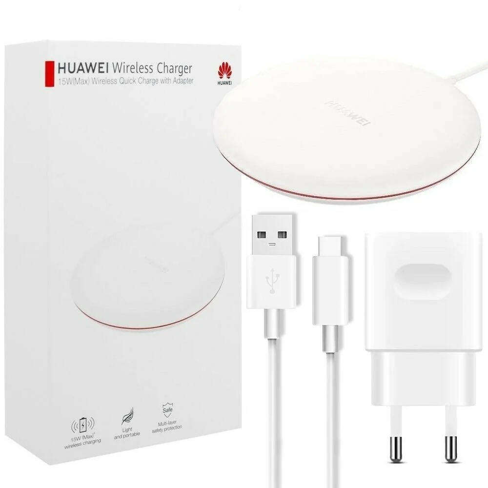 Huawei 15W Wireless Charger with Power Adapter & Charging cable