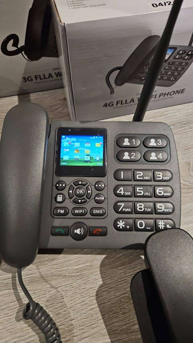 4x D-Link FLLA Desk Cellular Phones | Android / Wi-fi Hotspot Built in / FM Radio | (SOLD-AS-IS)