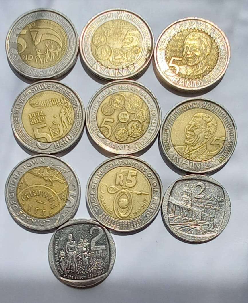 SA Commemorative Coins set of 10 coins