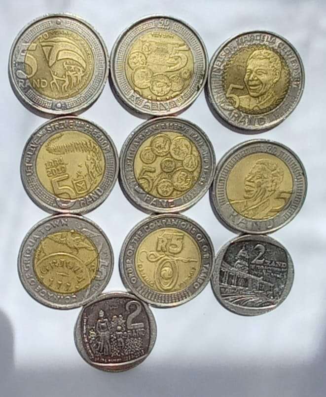 SA Commemorative Coins set of 10 coins